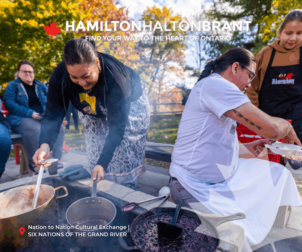 October 2025 E-blast Header showing the Nation to Nation Cultural Exchange by Six Nations Tourism